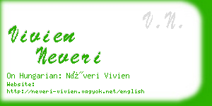 vivien neveri business card